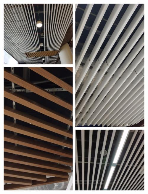 鋁扣板方通吊頂-鋁板鋁扣板鋁吊頂鋁方通-鋁方通吊頂和鋁扣板吊頂效果圖